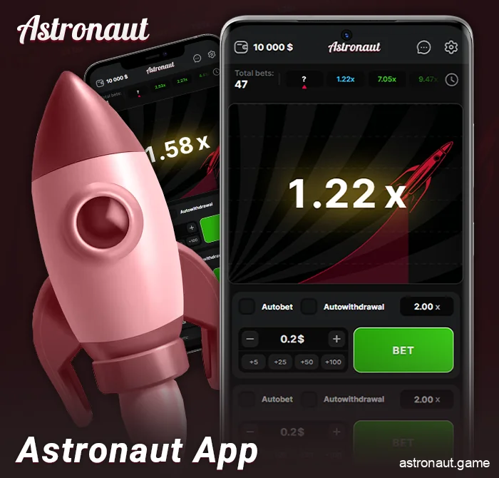 iOS and Android App for playing Astronaut